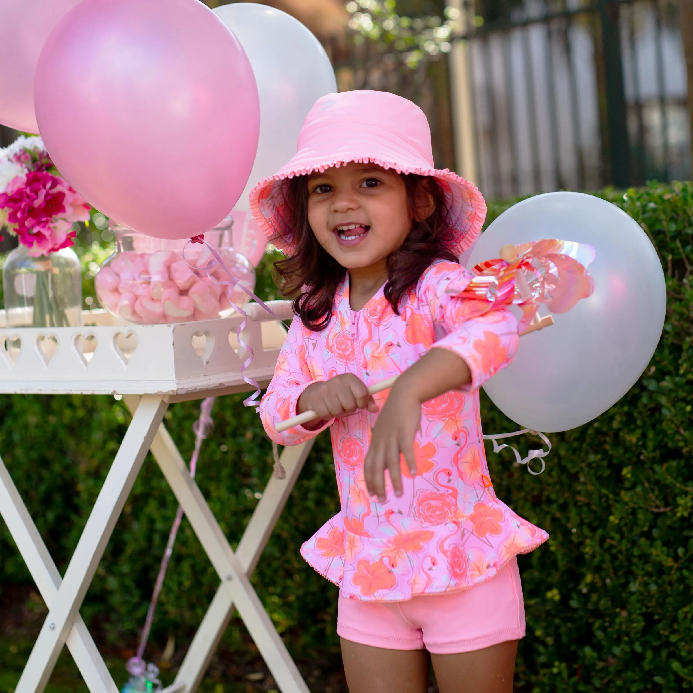 1228 Miss Flamingo Playsuit
