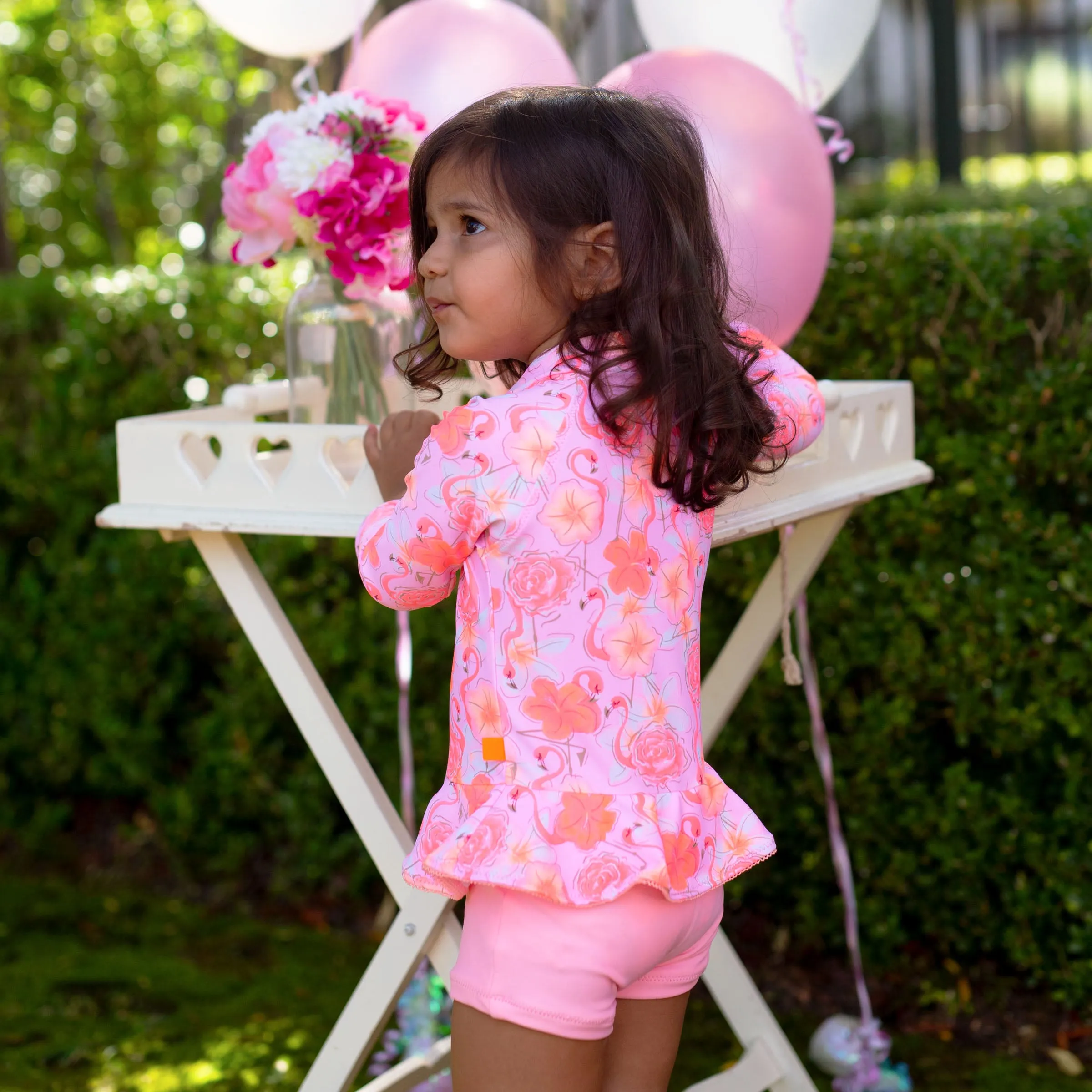 1228 Miss Flamingo Playsuit
