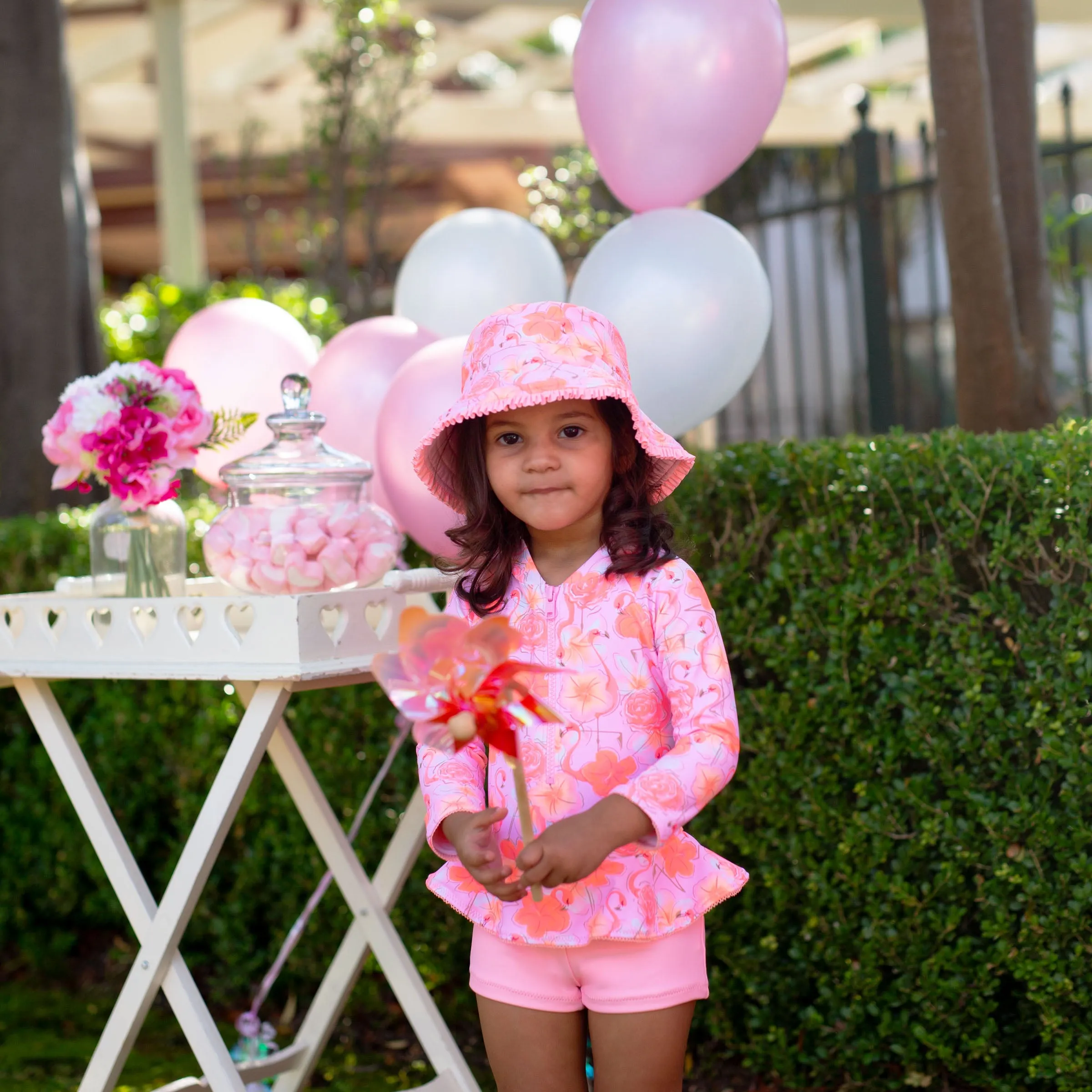 1228 Miss Flamingo Playsuit