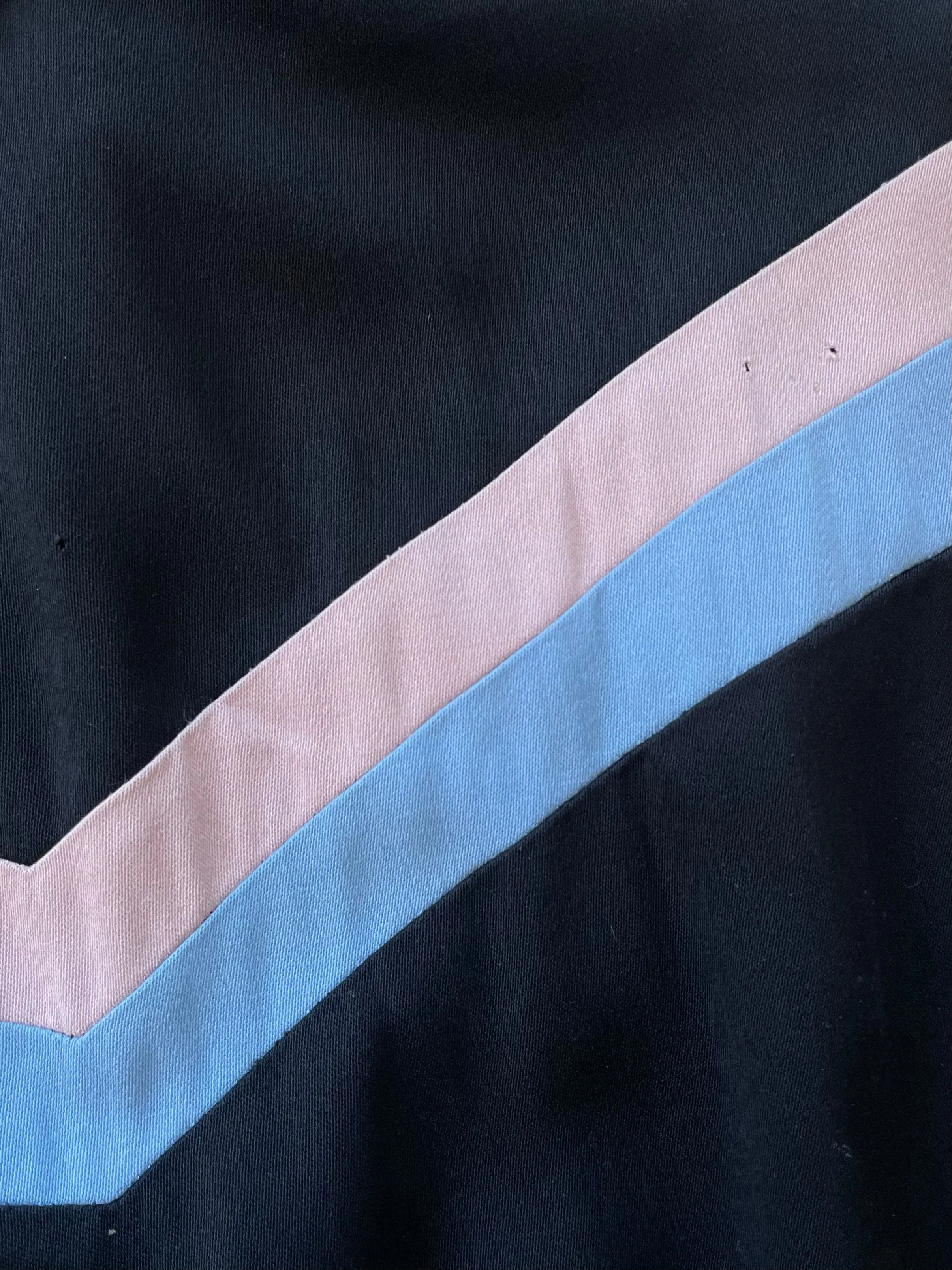 1940s DEADSTOCK Pastel Chevron Stripe Gabardine Sportswear Pant Suit Set