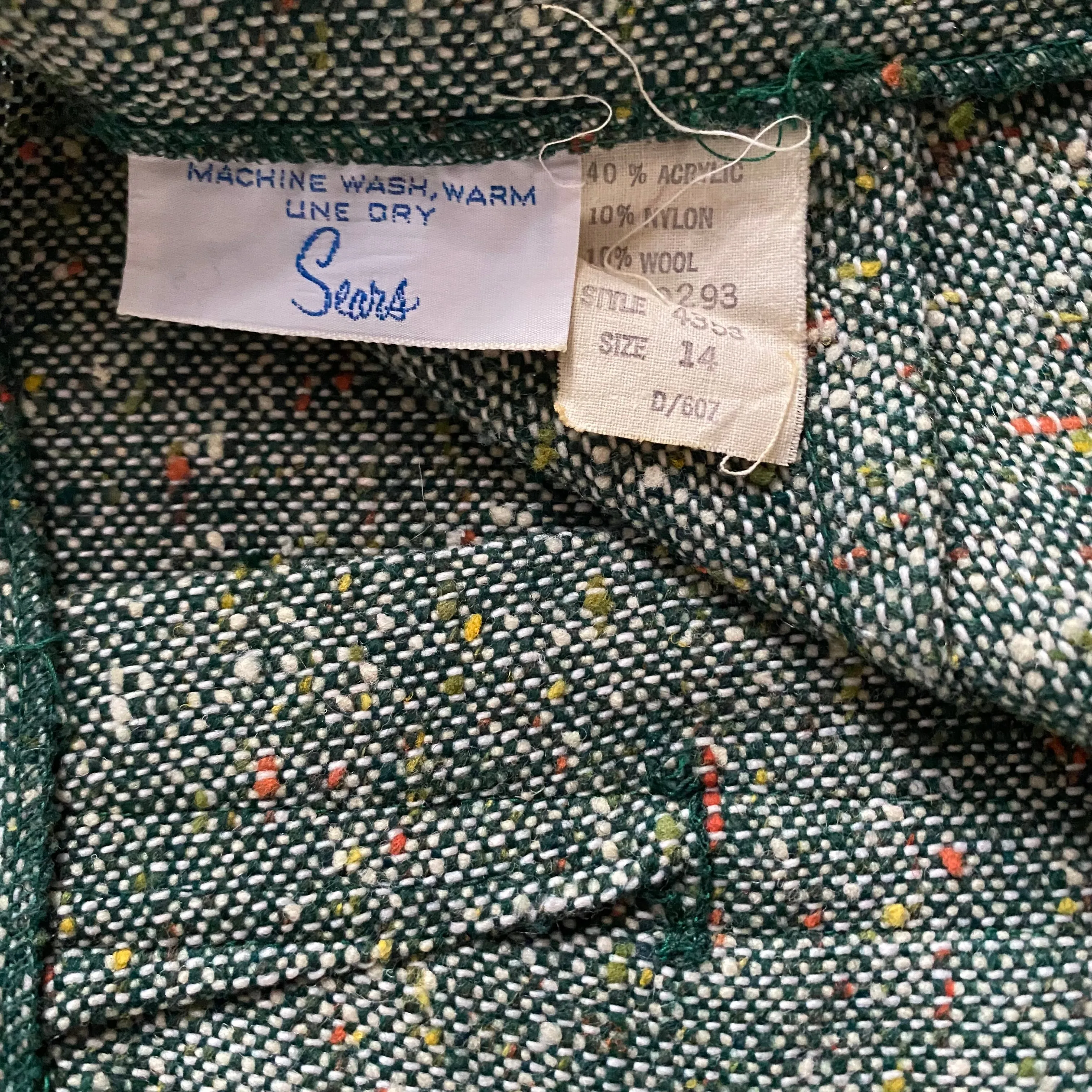 1960s Sears Box Pleat Skirt