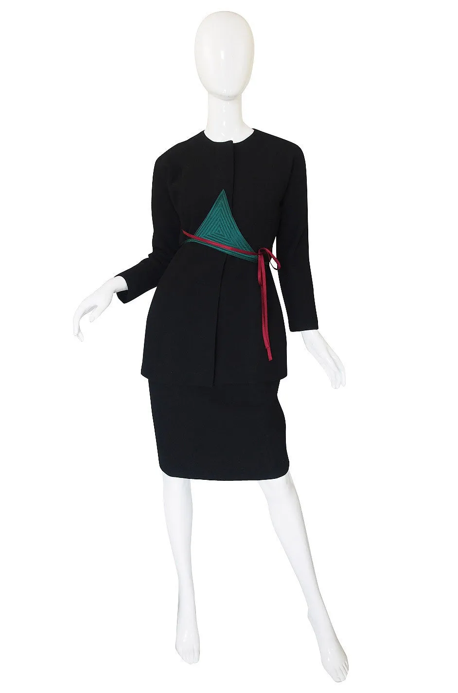 1990s Geoffrey Beene Suit with Applique