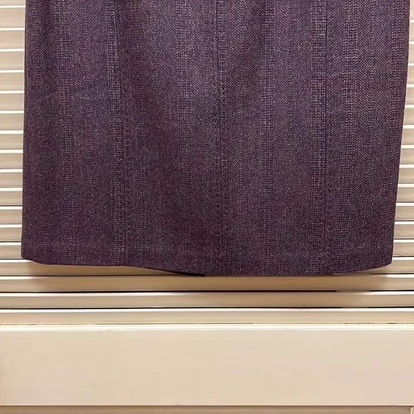 23. Coldwater Creek Wool Blend Tweed Skirt in Purple, Size 10