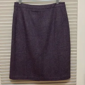 23. Coldwater Creek Wool Blend Tweed Skirt in Purple, Size 10