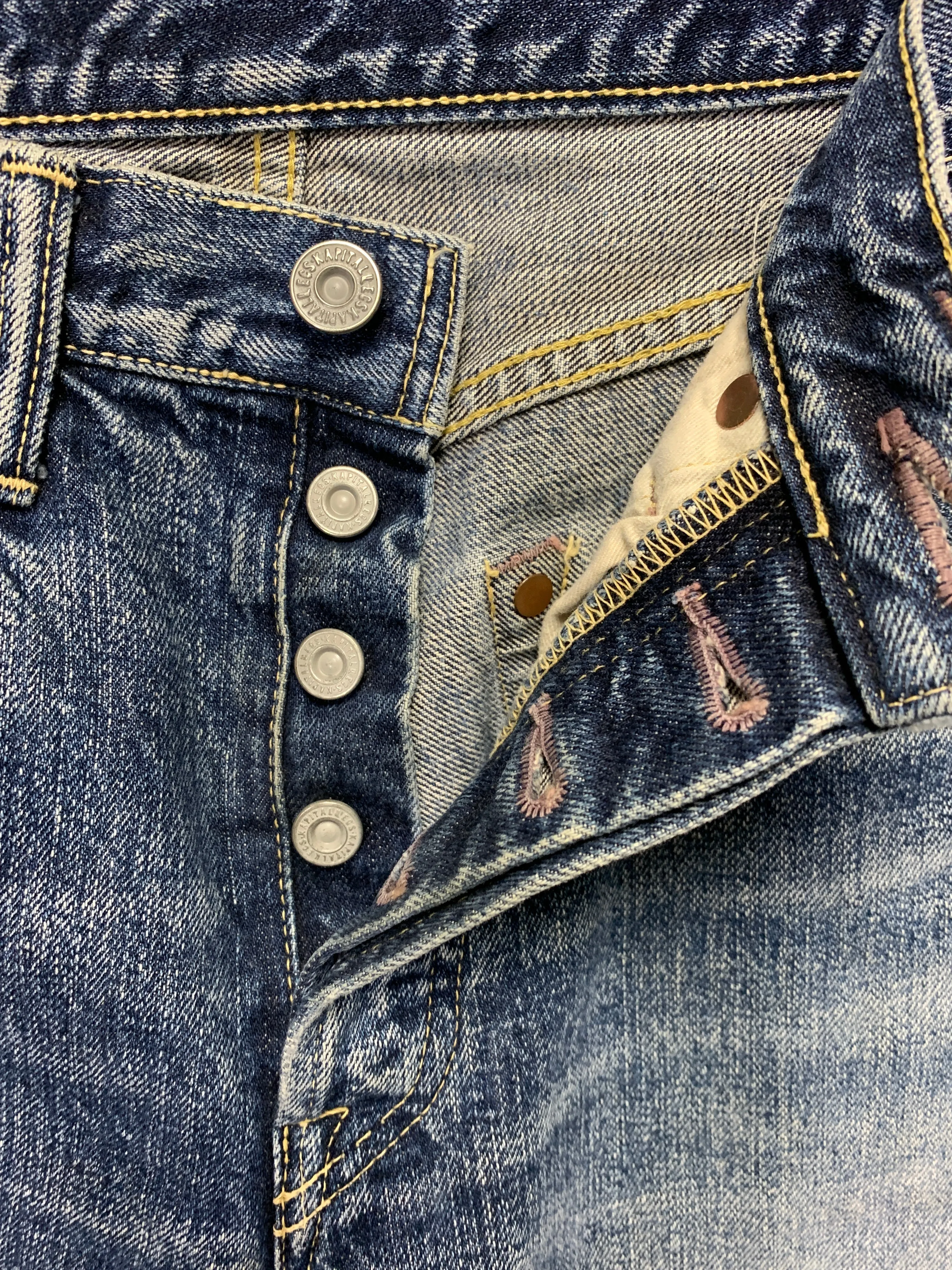 [29] Kapital Kiro Hirata Okayama Distressed Denim Jeans
