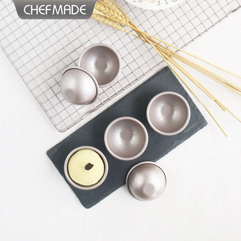 6-piece Non-Stick Round Cake Pan Set by CHEFMADE