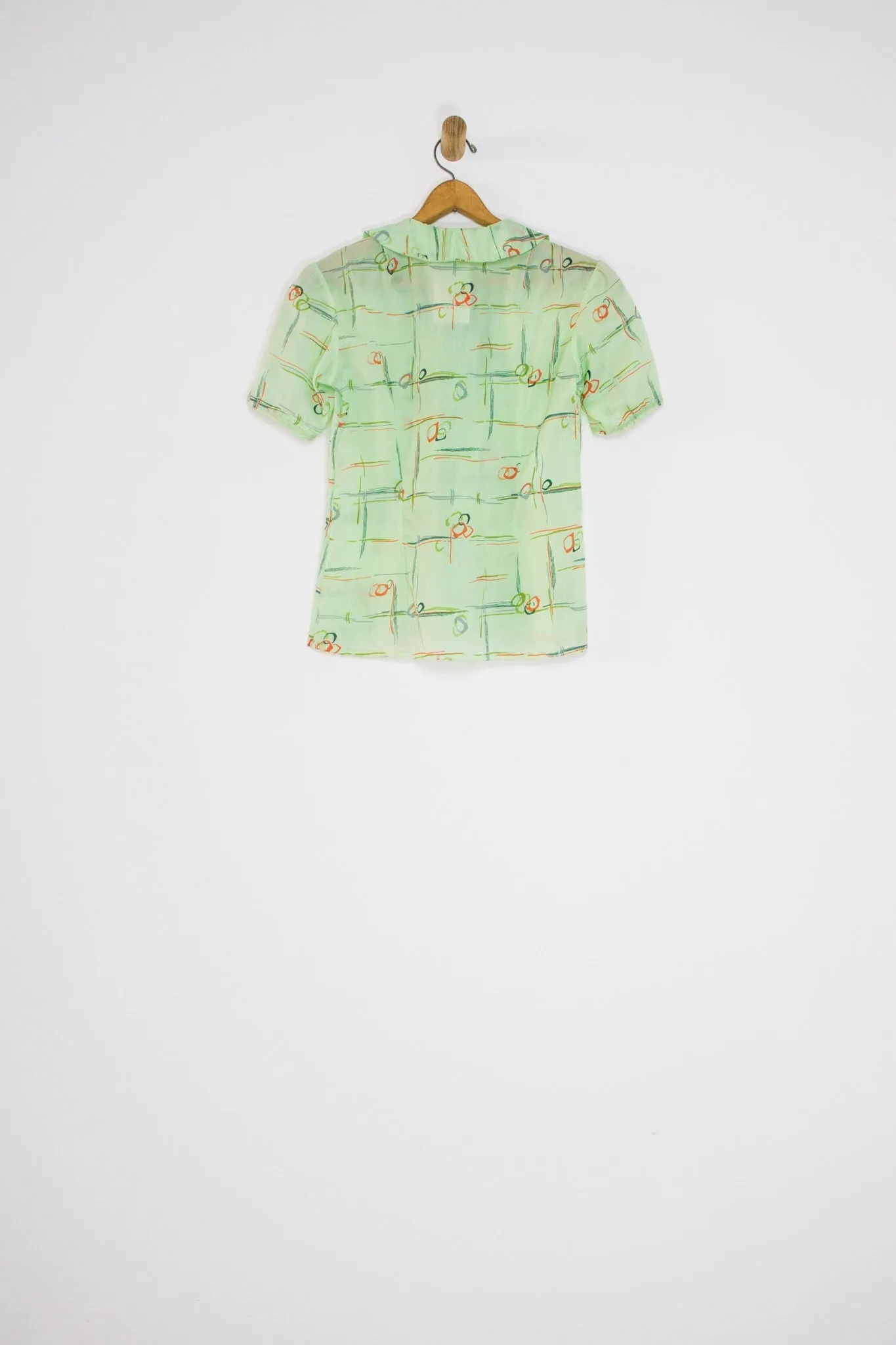60’s/70’s MINT PUSSY BOW BLOUSE / MEDIUM