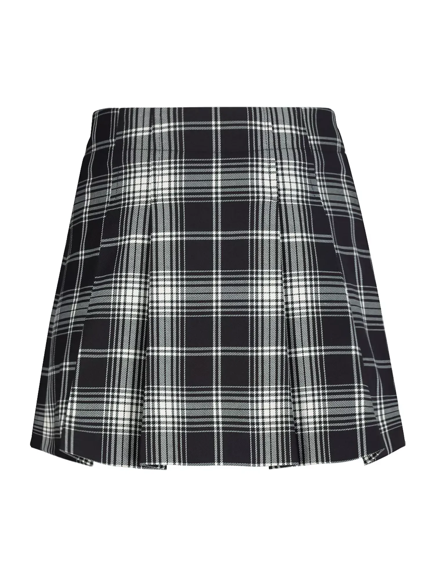 [7/8y] Bonpoint Black Plaid Pleated Mini Skirt