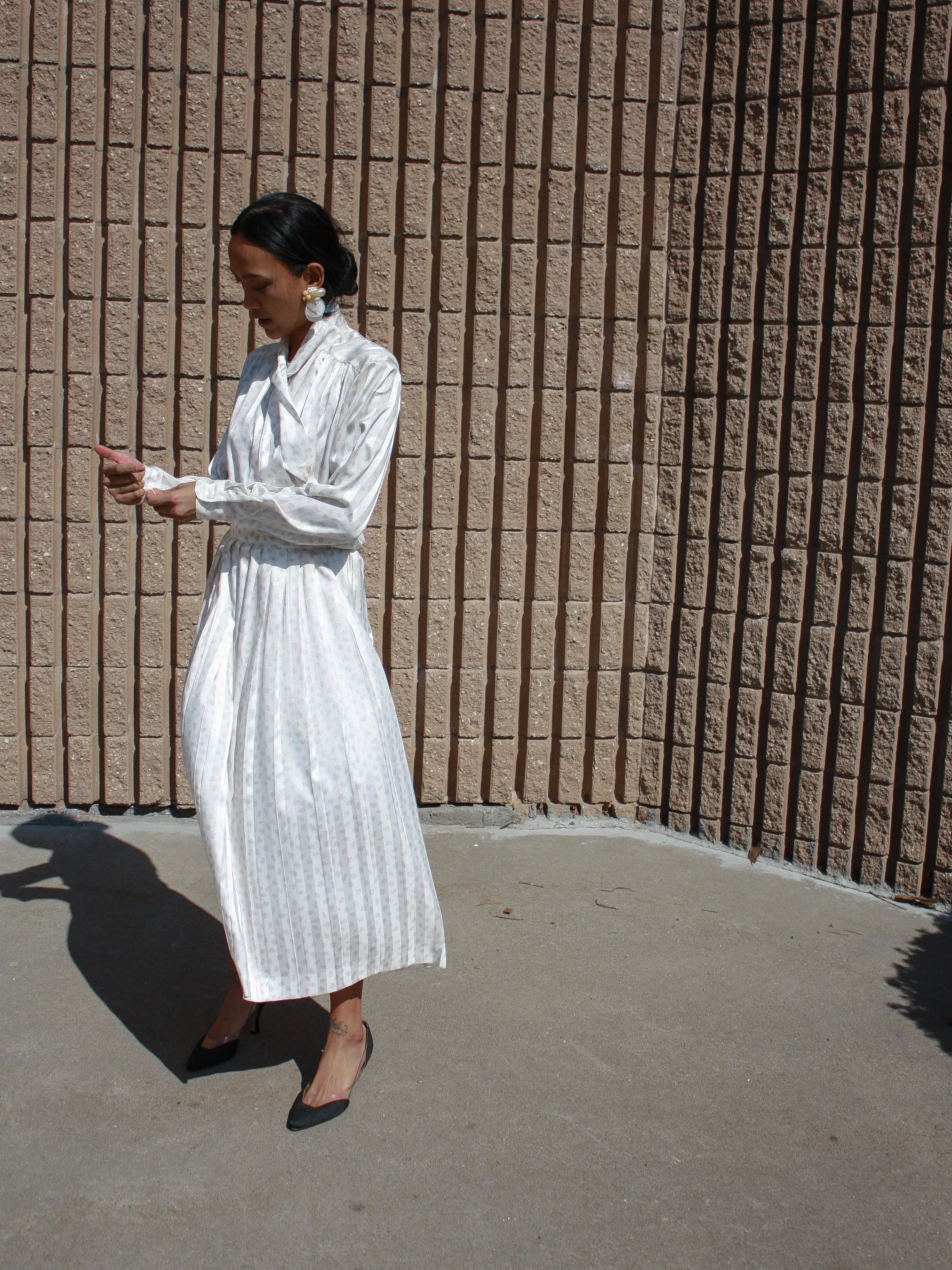 80s Pleated Skirt Set
