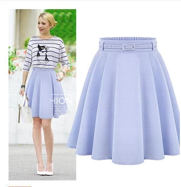 A-Line Sashed Skirt