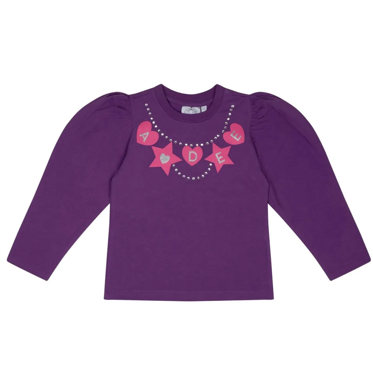 ADee TAYLOR Purple Hearts And Stars Skirt Set W244520