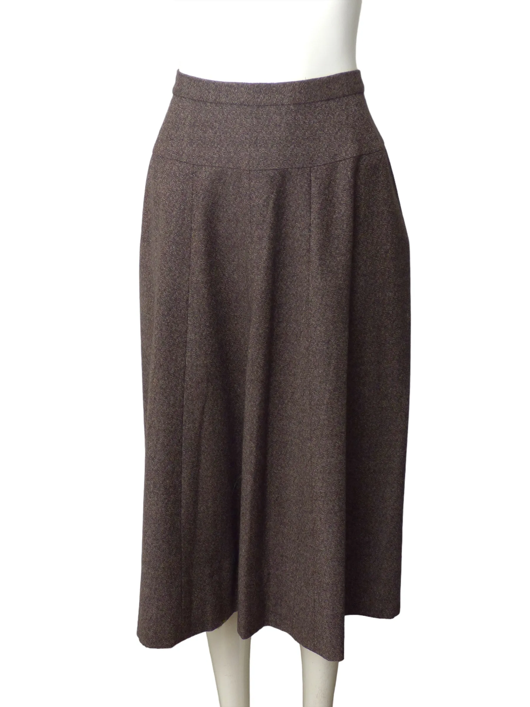 ADELE SIMPSON- 1950s Grey Wool & Velvet Skirt Suit, Size 8