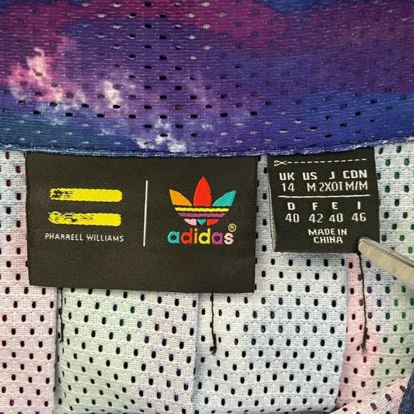 Adidas Originals x Pharrell Williams Rainbow Camo Tree Pleat Mini Skirt