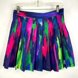Adidas Originals x Pharrell Williams Rainbow Camo Tree Pleat Mini Skirt