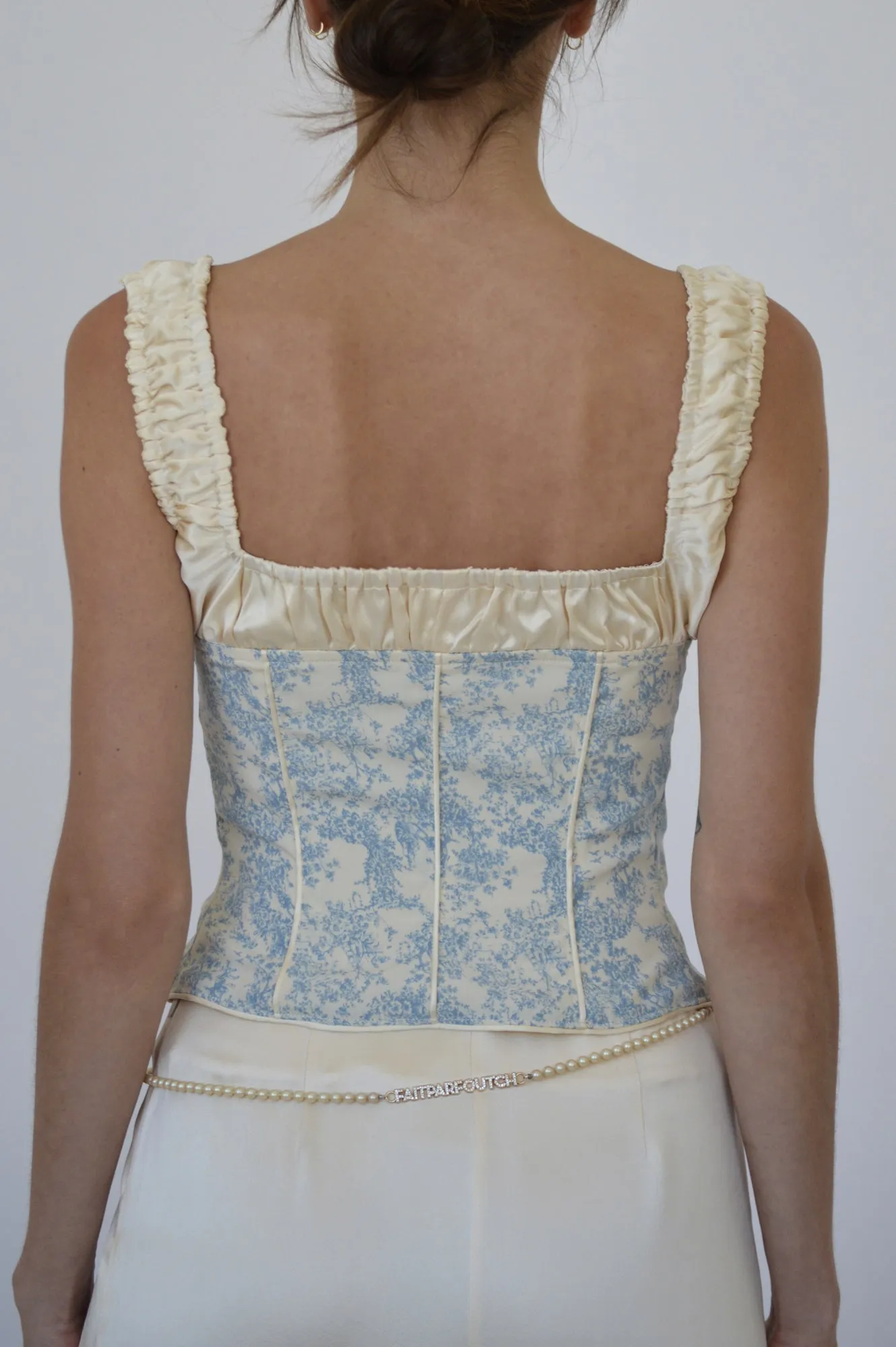 ANGELINA CORSET - BLUE TOILE