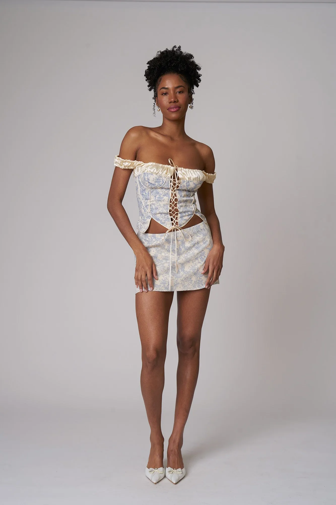 ANGELINA CORSET - BLUE TOILE