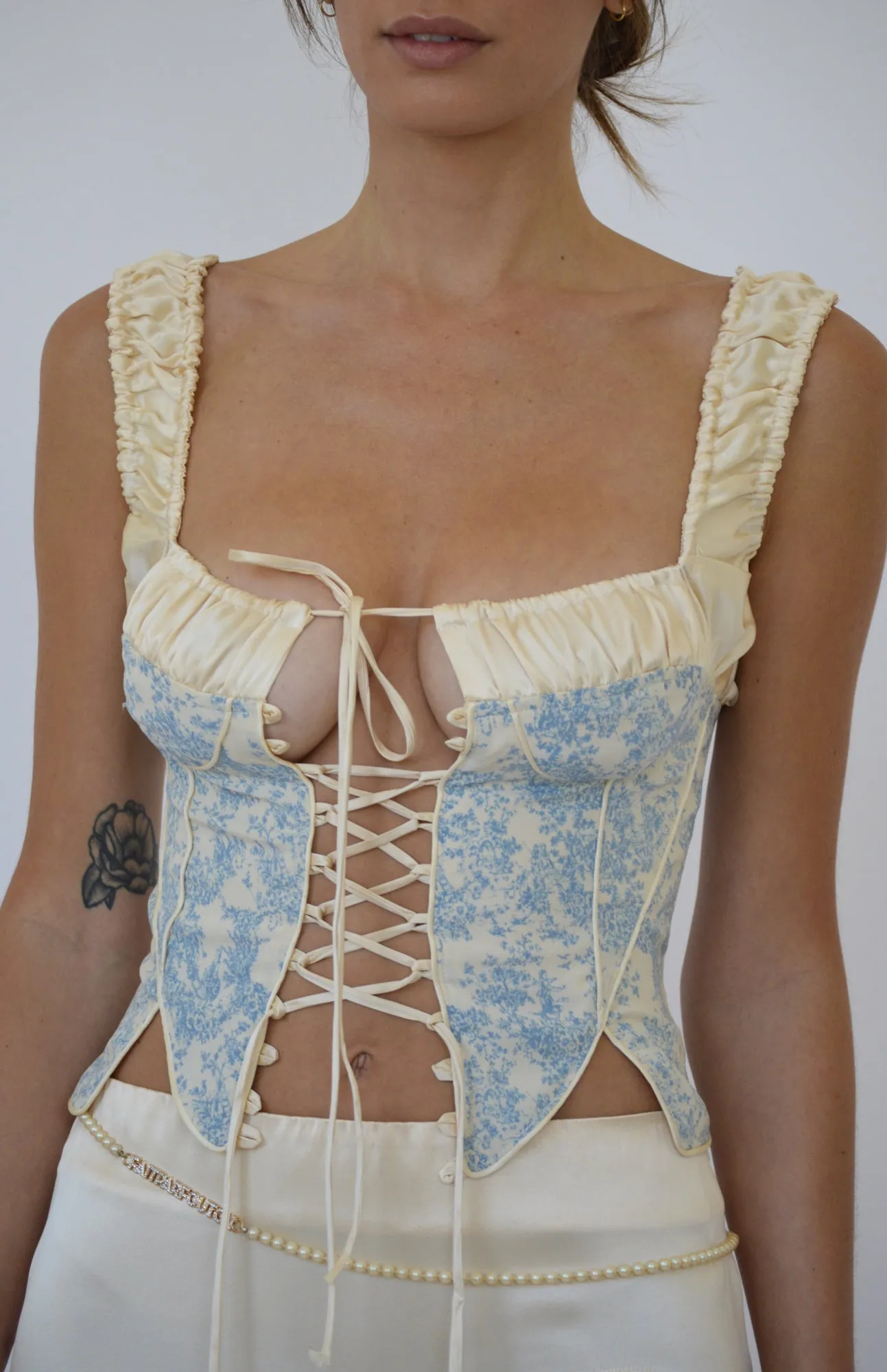 ANGELINA CORSET - BLUE TOILE