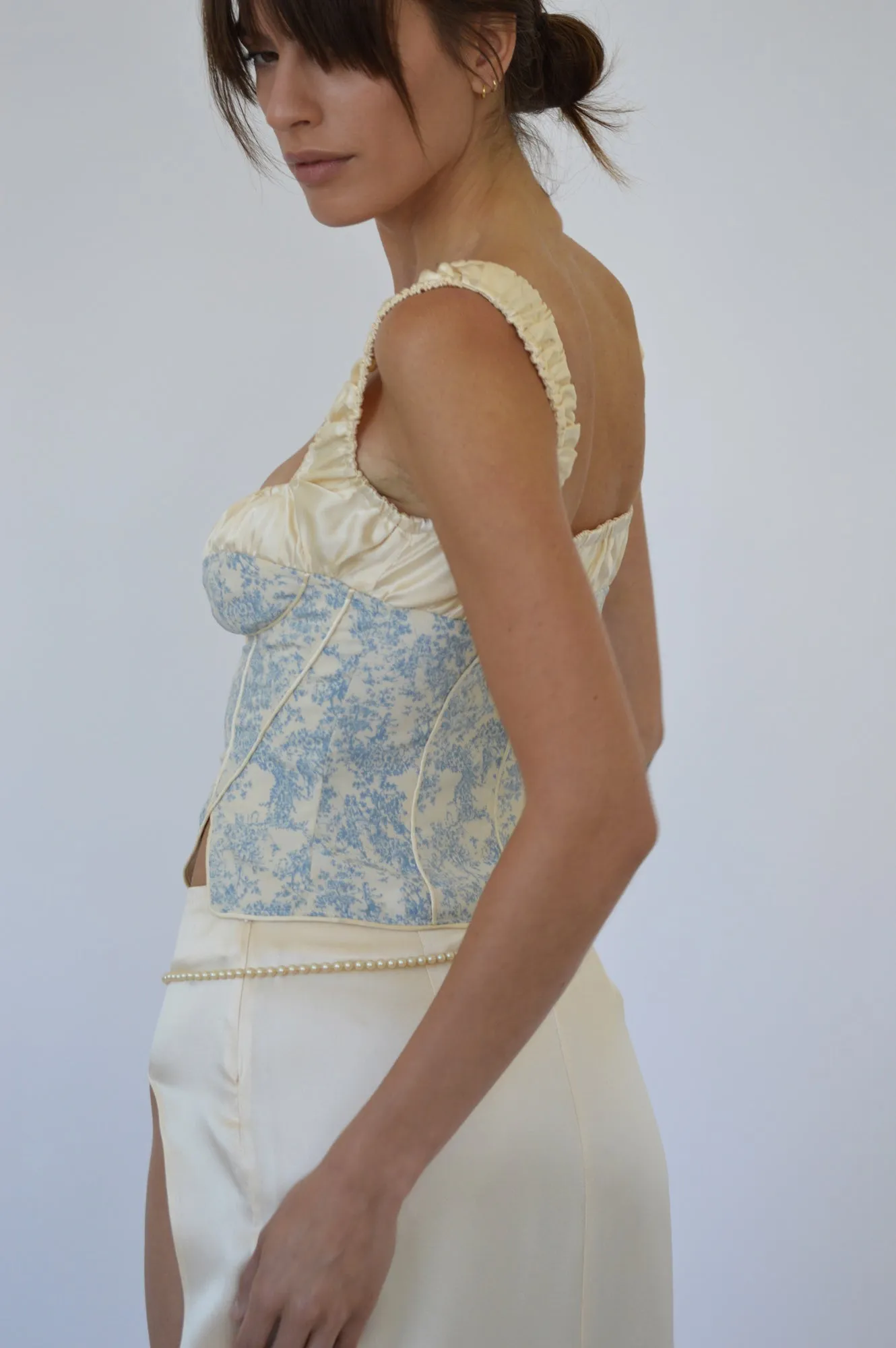 ANGELINA CORSET - BLUE TOILE