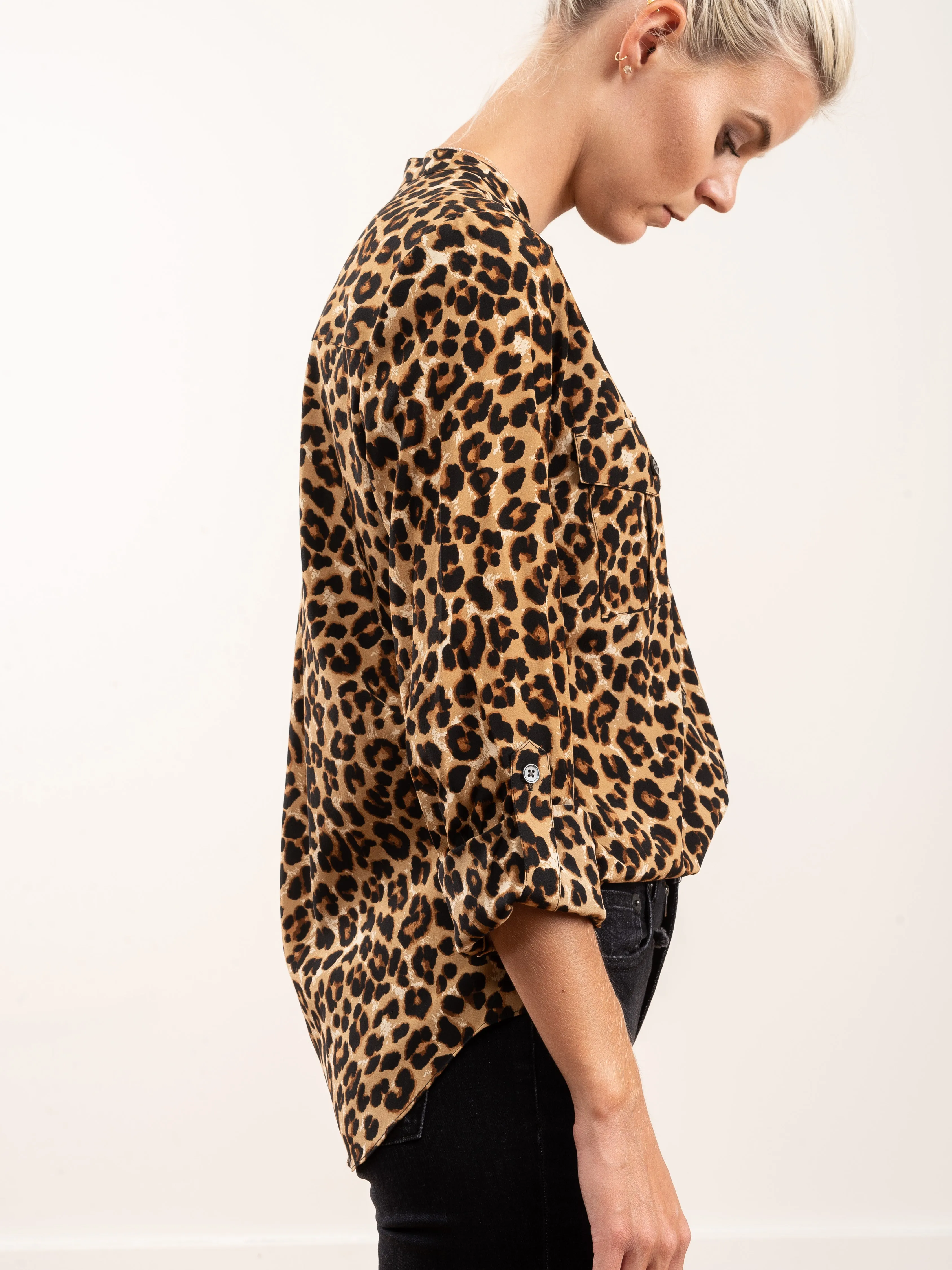 ann top - leopard
