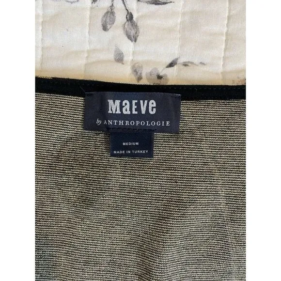 Anthropologie Maeve Craspedia Two Piece Skirt Peplum Wrap Top Blouse Size Medium