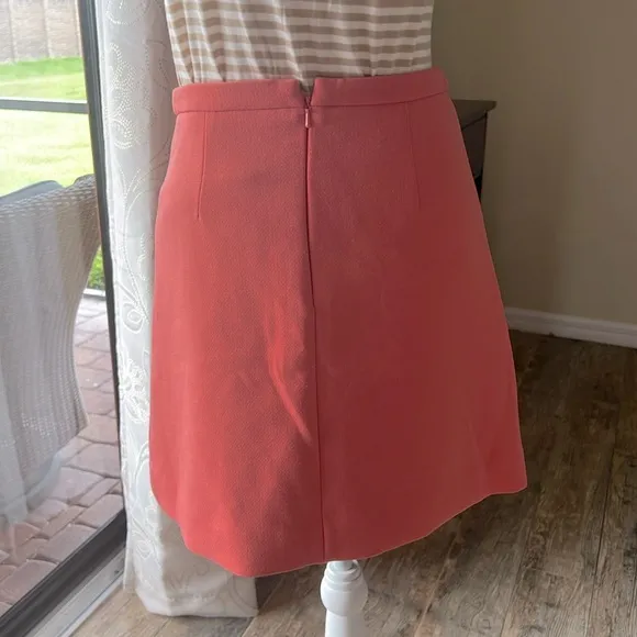 Anthropologie Maeve Melba Retro Coral Mini Skirt