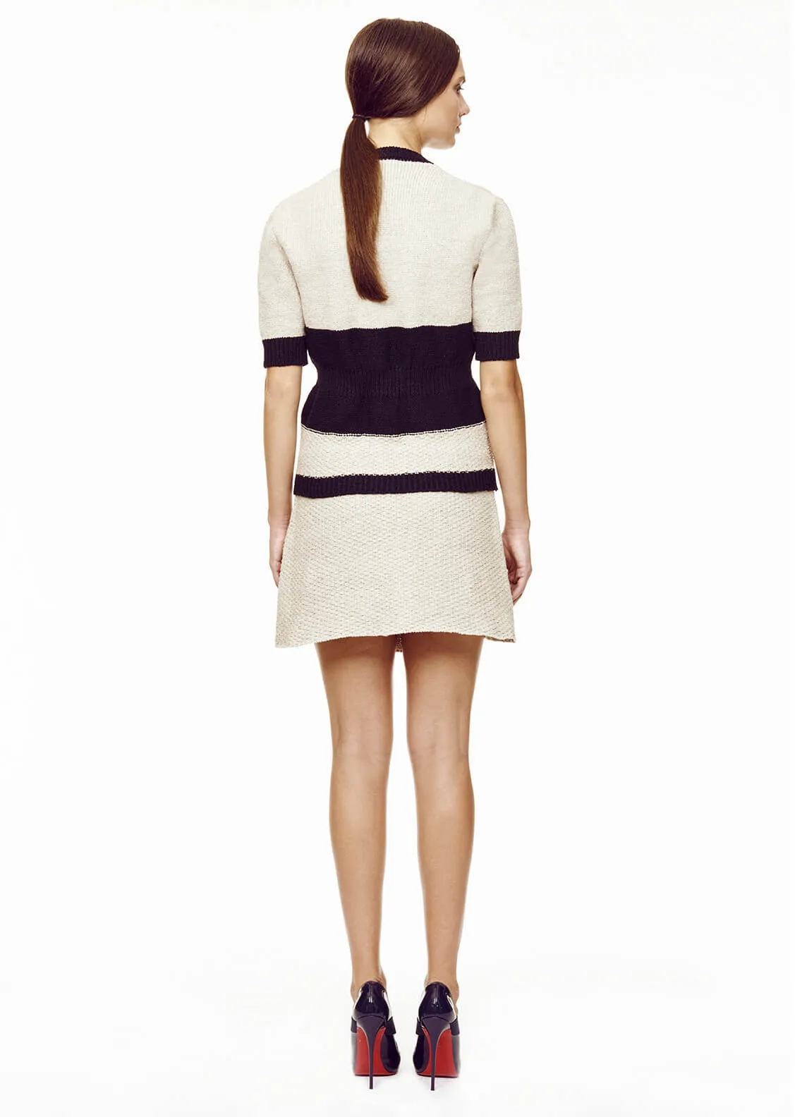Antoinette - Knitted Pleat Front Skirt