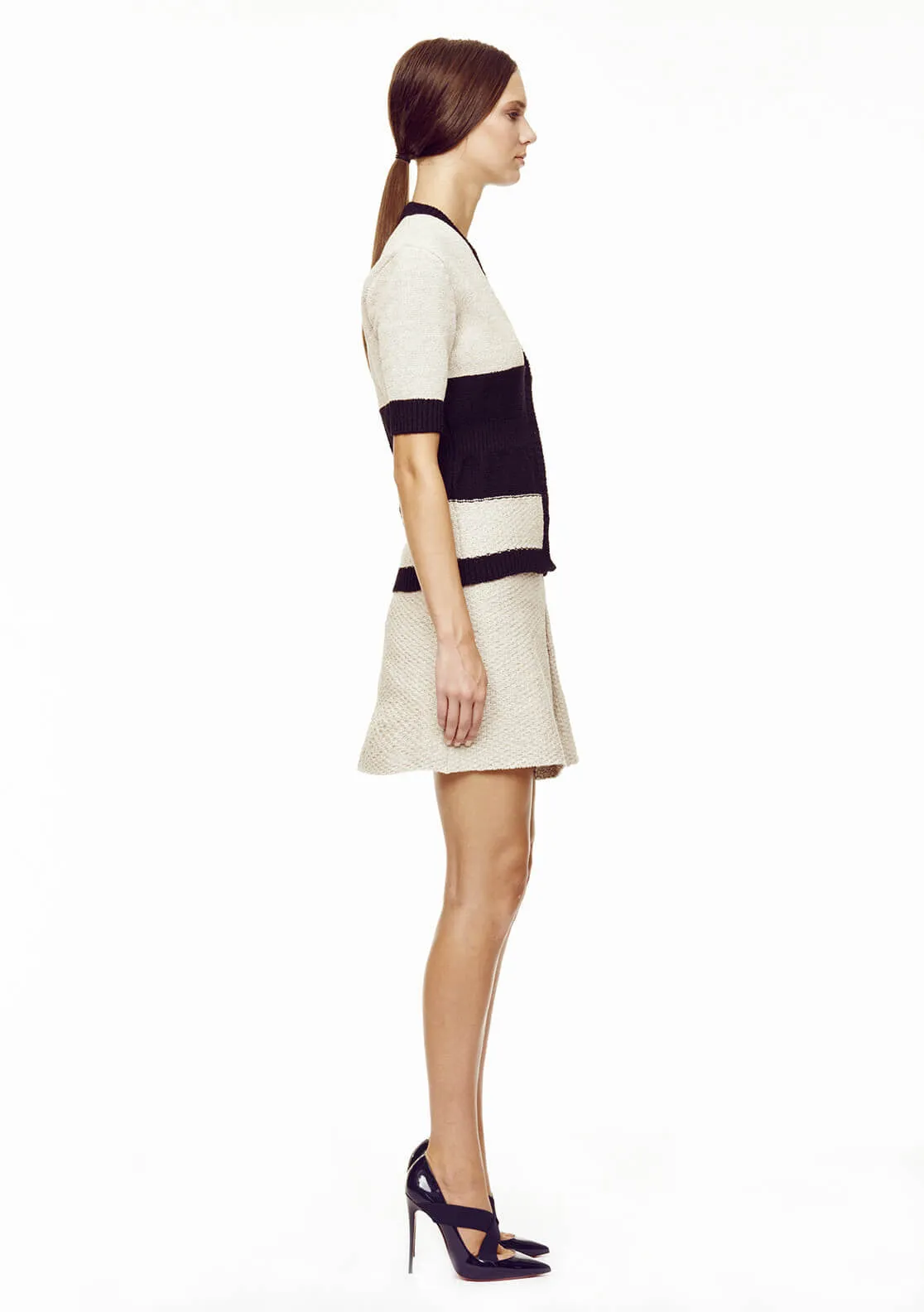 Antoinette - Knitted Pleat Front Skirt