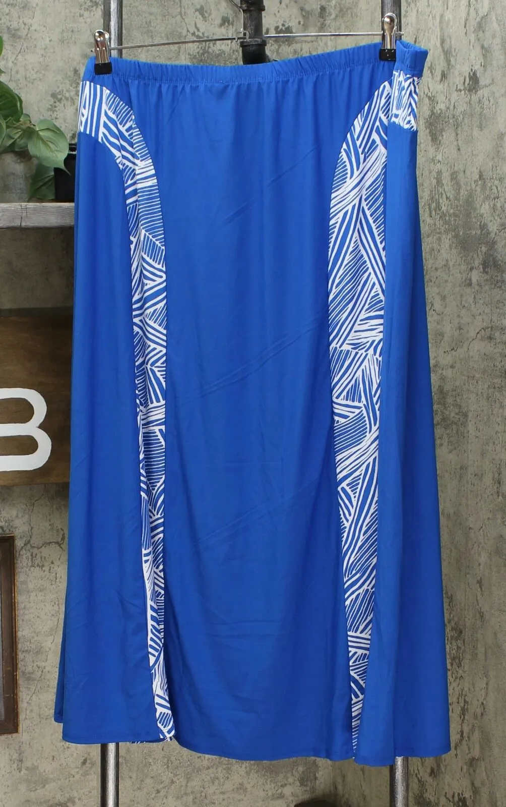 Antthony Petite Plus Smooth Sports Contrast Panel A-Line Skirt