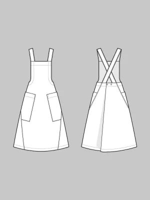 Apron Dress Pattern XS-L -- The Assembly Line Patterns