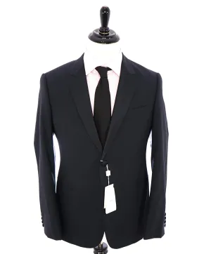 ARMANI COLLEZIONI - "M Line" Blue Slim 1-Button Tuxedo Peak Lapels - 40R