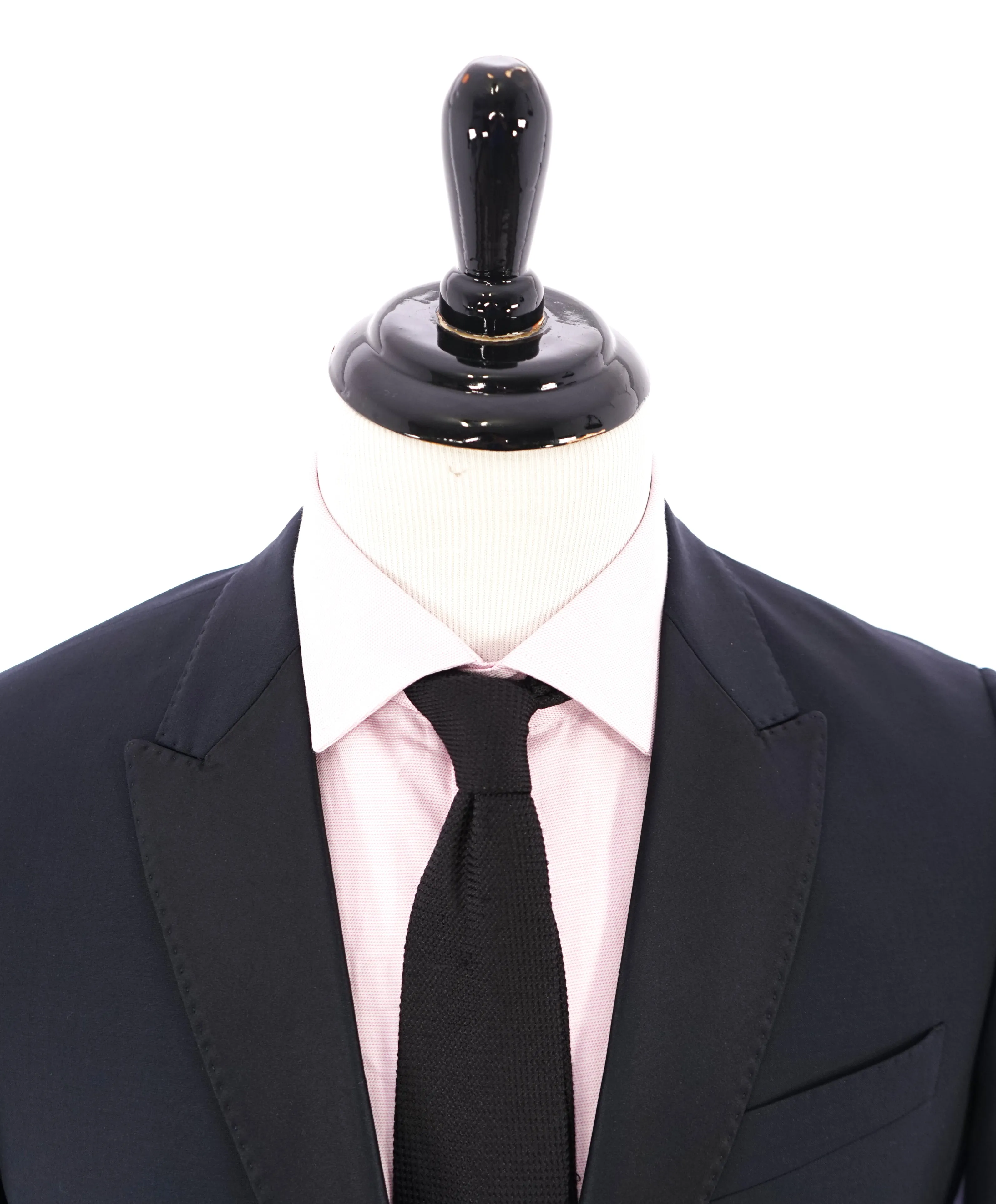 ARMANI COLLEZIONI - "M Line" Blue Slim 1-Button Tuxedo Peak Lapels - 40R