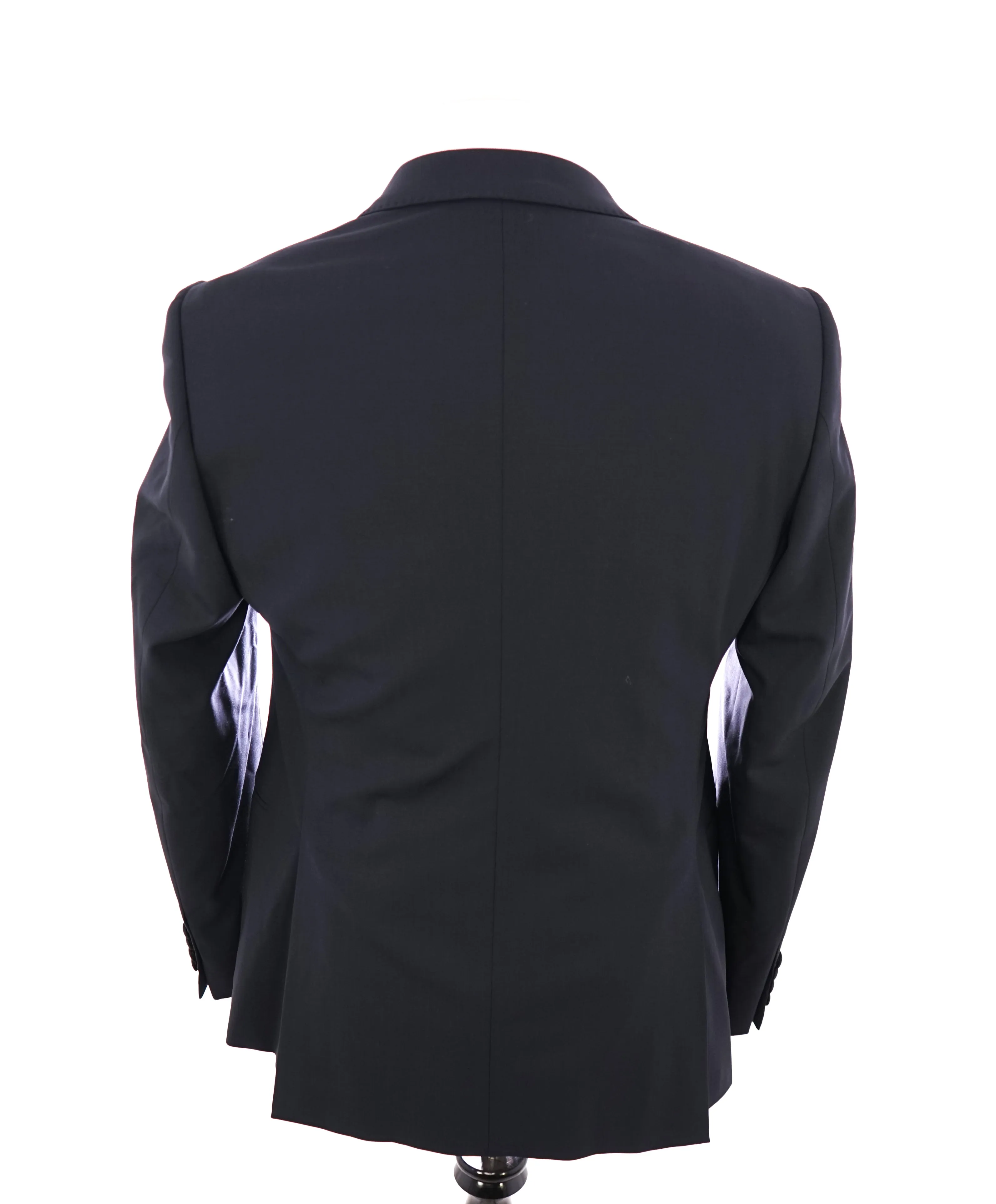 ARMANI COLLEZIONI - "M Line" Blue Slim 1-Button Tuxedo Peak Lapels - 40R