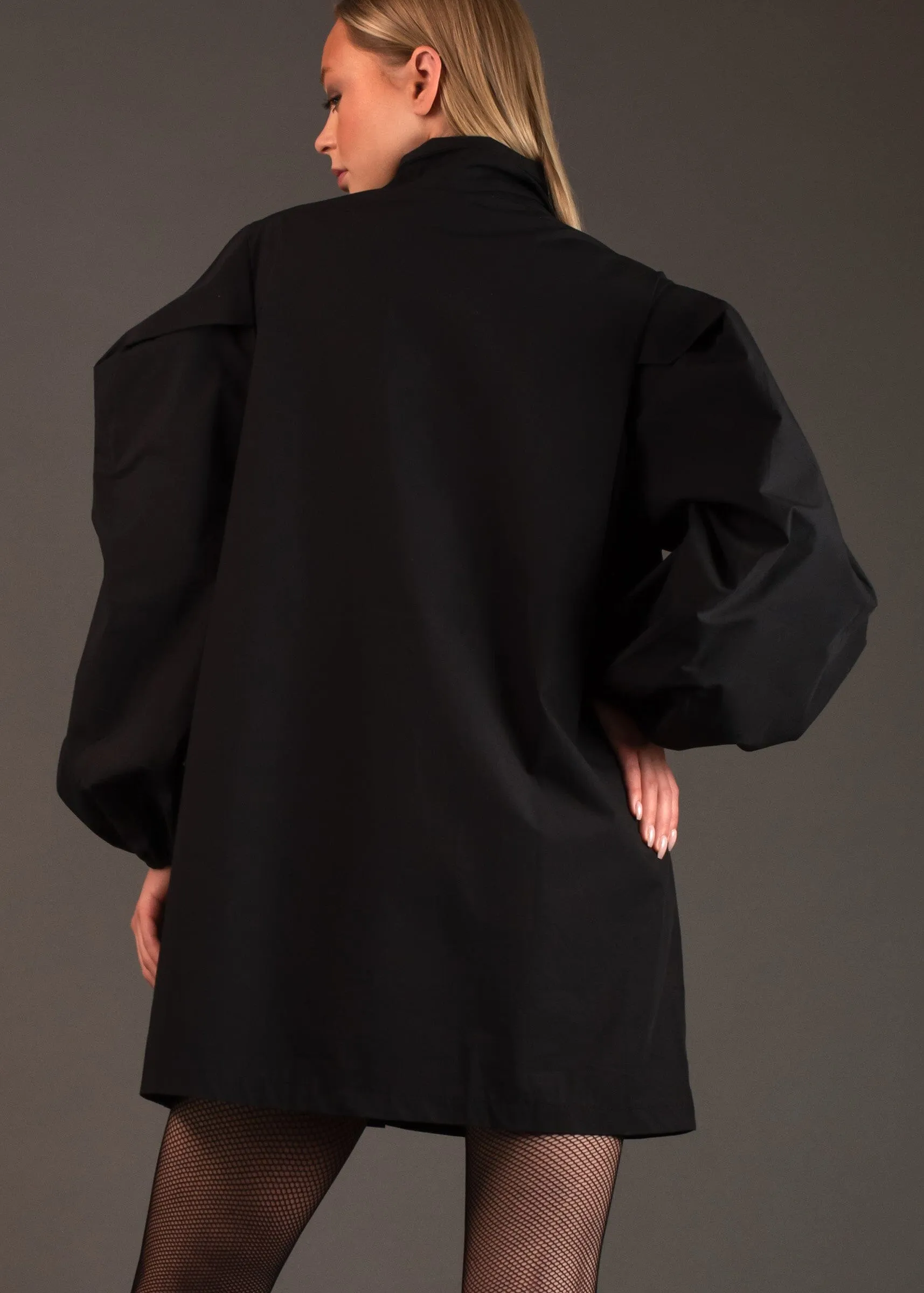 Babydoll Neck Tie Blouse