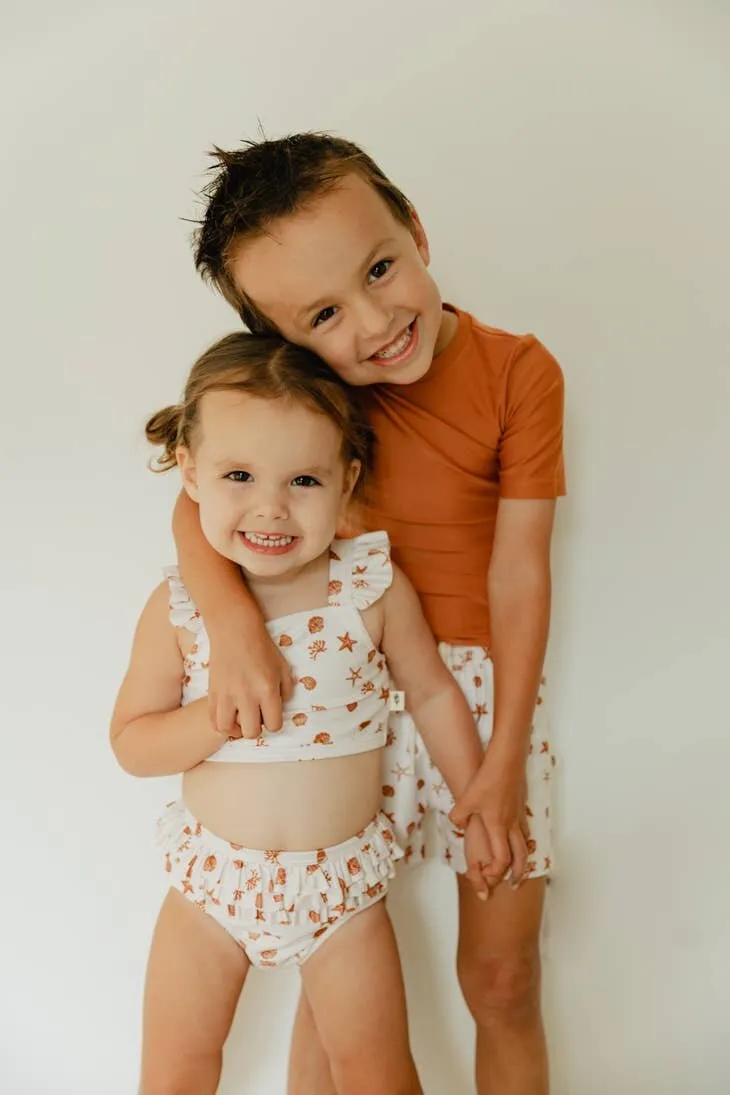 Babysprouts Girl's Two-Piece Swim Suit in Seashells