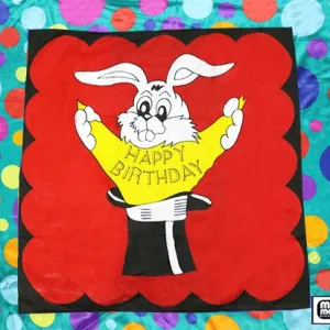 Bag to Happy Birthday Silk (36 inch x 36 inch) by Mr. Magic