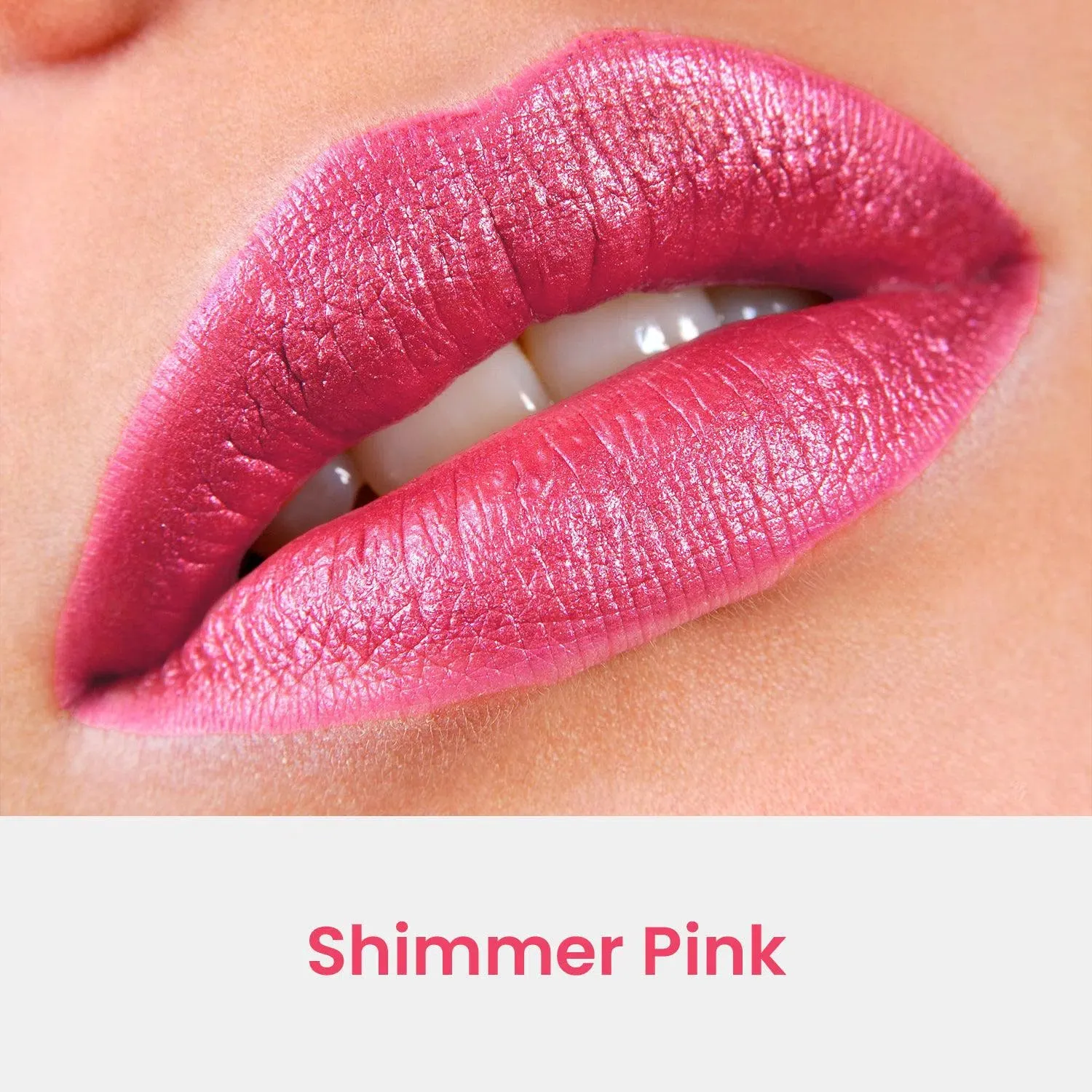 Berry Glimmer - 2Pcs Lip Kit, Lipstick & Lipliner Kit - Shimmer Pink