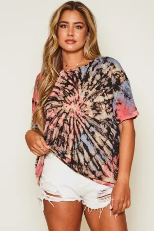 BERRY TIE DYE TEE