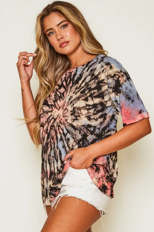 BERRY TIE DYE TEE
