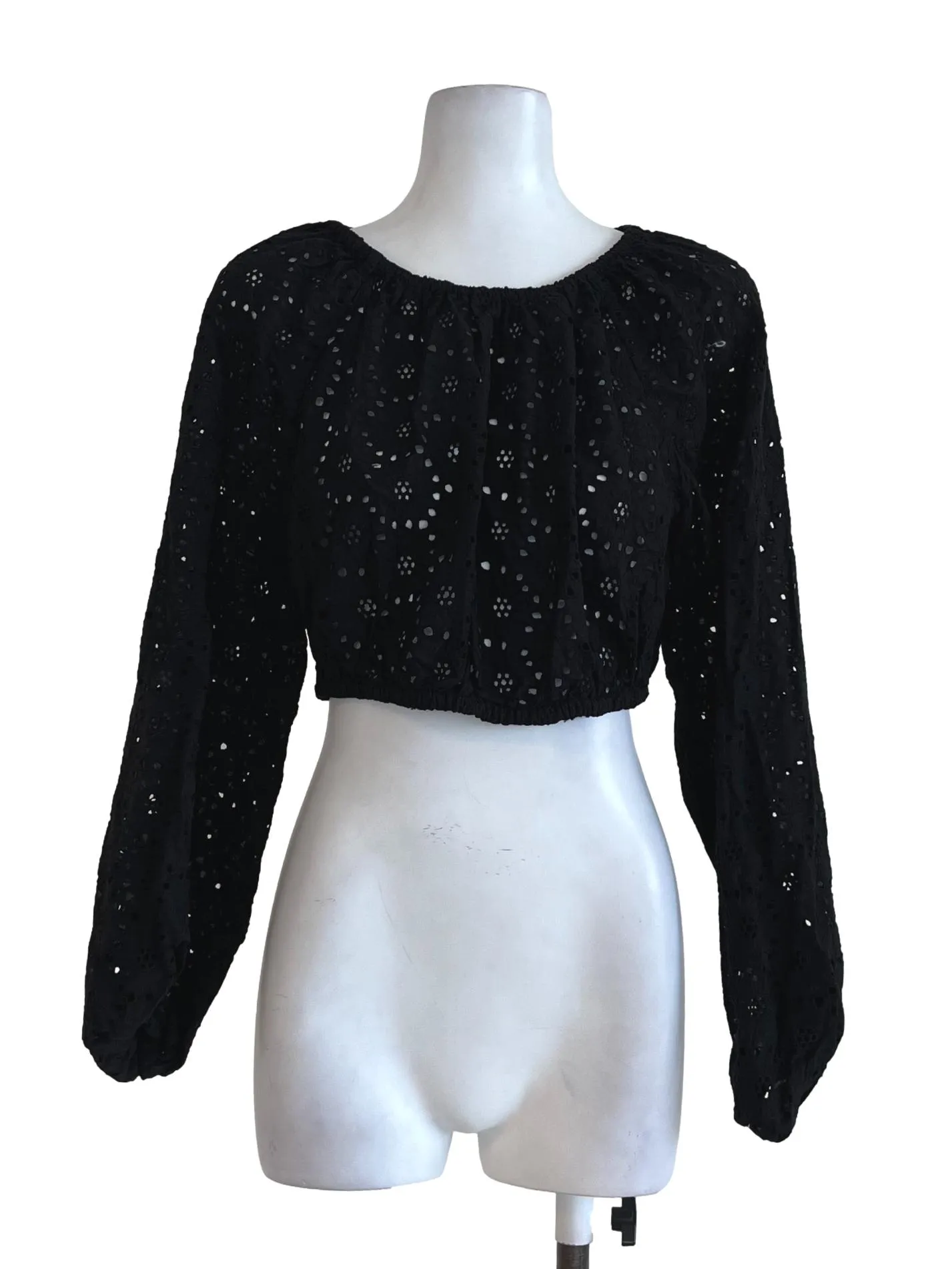 Black Embroidery Top