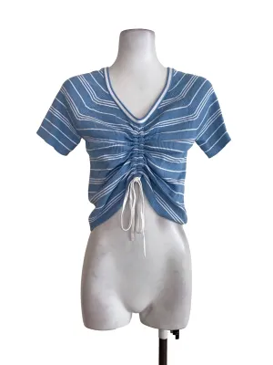 Blue Striped Top