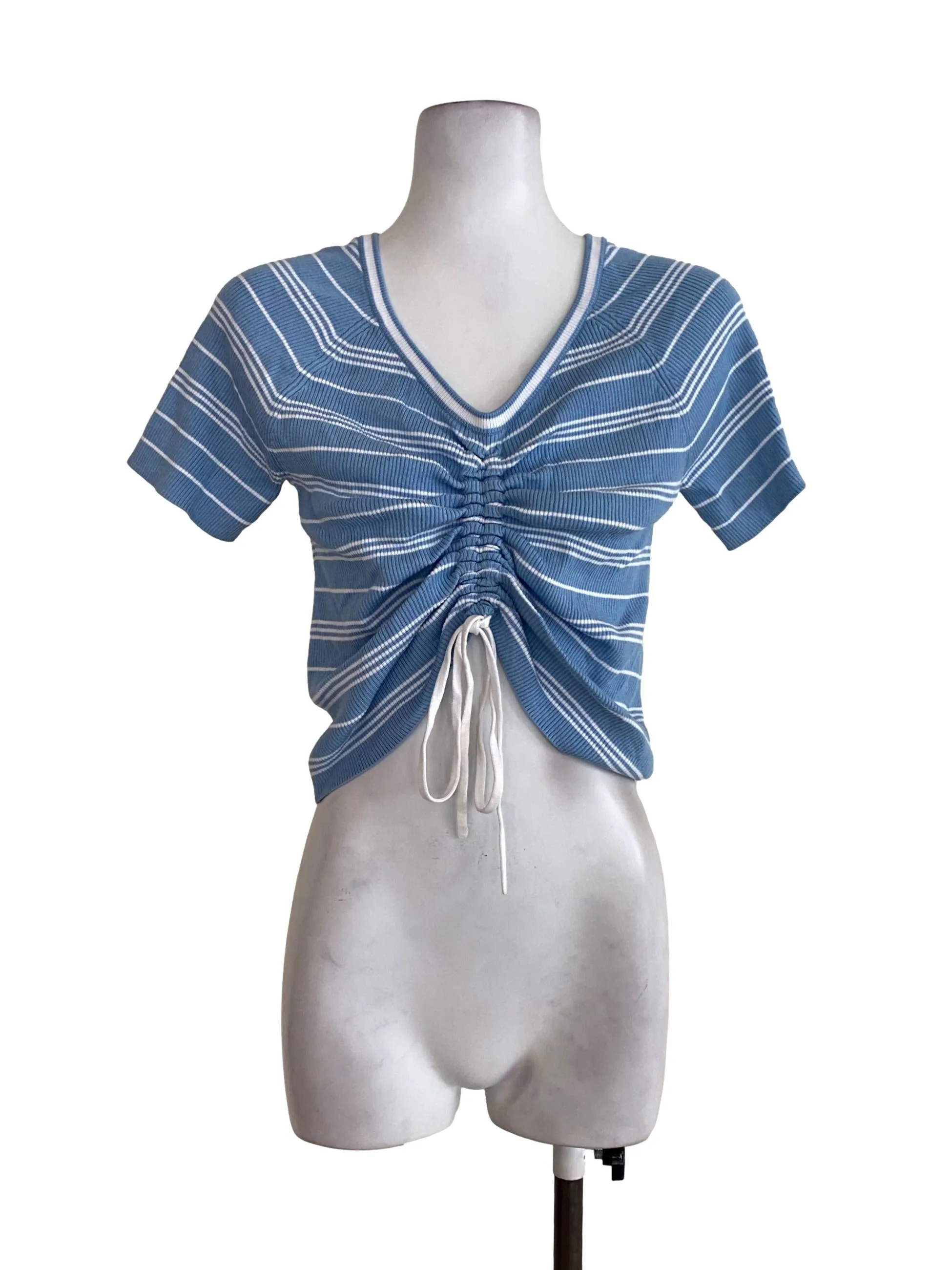 Blue Striped Top