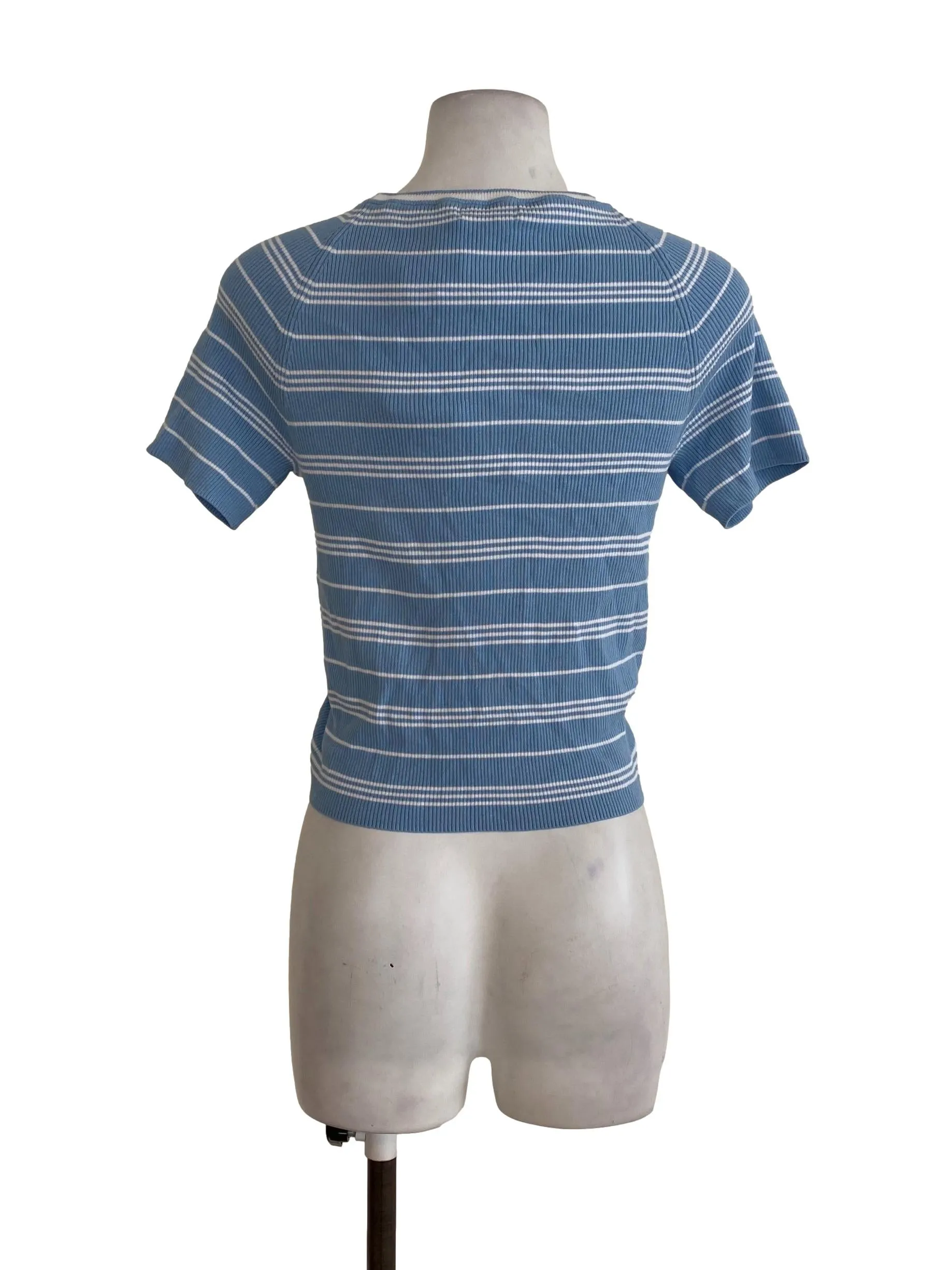 Blue Striped Top