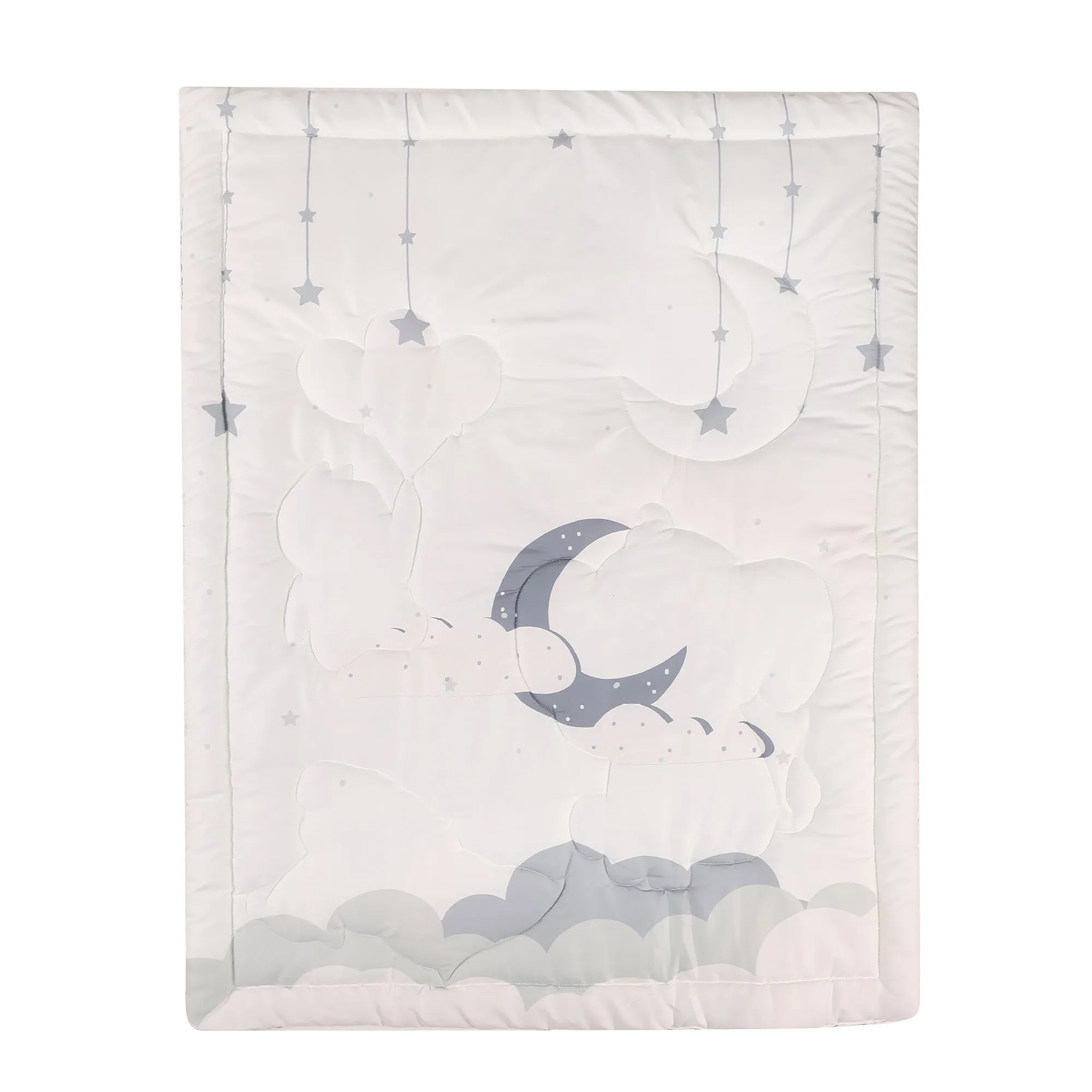 Boobeyeh 5-Piece elephant nursery crib bedding set for babies