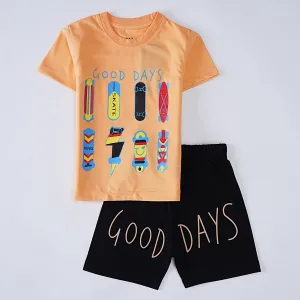 Boys Half Sleeves 2 Piece Suit (good days)