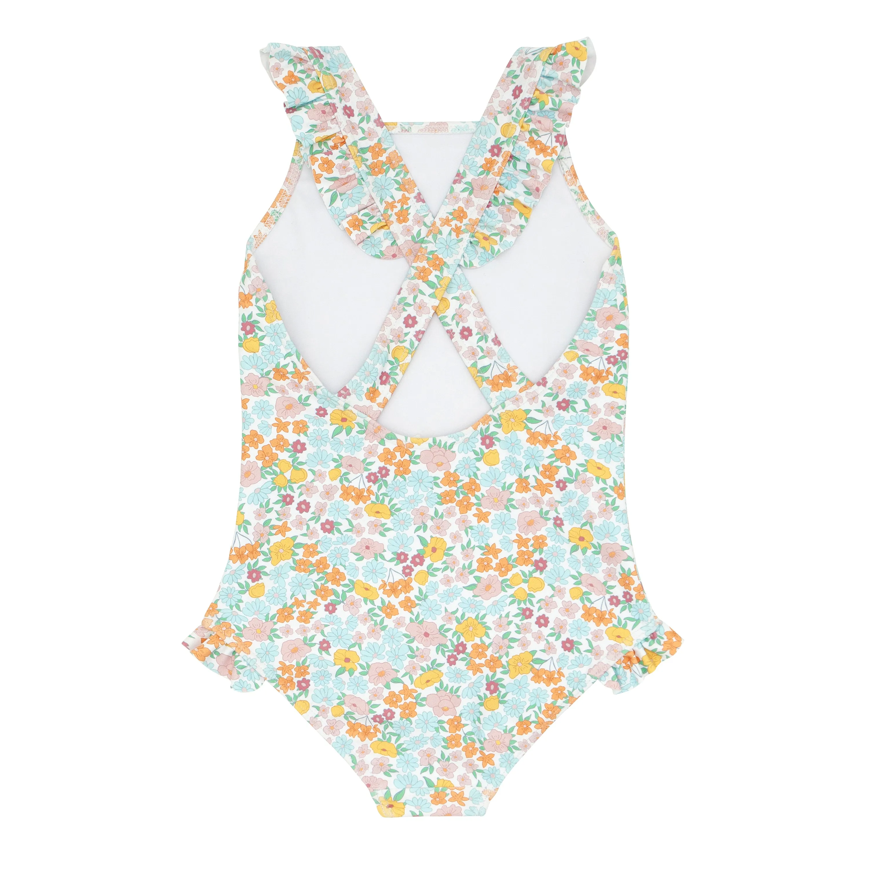 Bright Floral Crossover One Piece