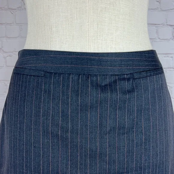 Brooks Brothers Wool Pinstripe Pencil Skirt Size 10