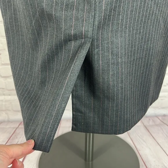Brooks Brothers Wool Pinstripe Pencil Skirt Size 10