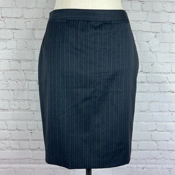 Brooks Brothers Wool Pinstripe Pencil Skirt Size 10
