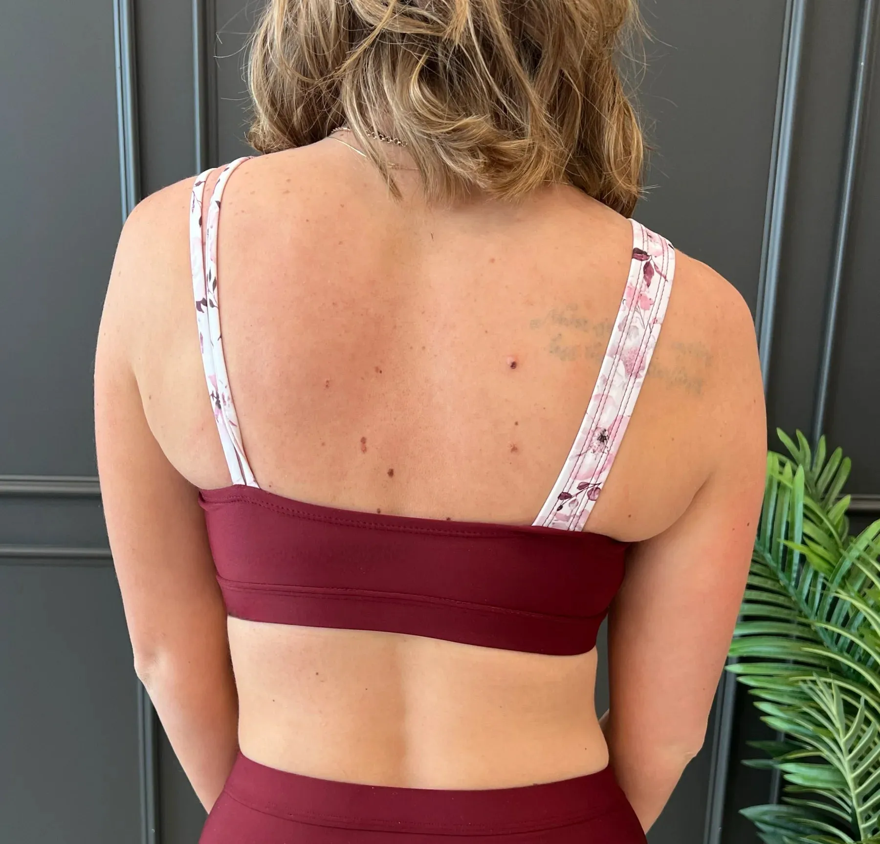 Capture The Coast Swim Top - Burgundy Floral