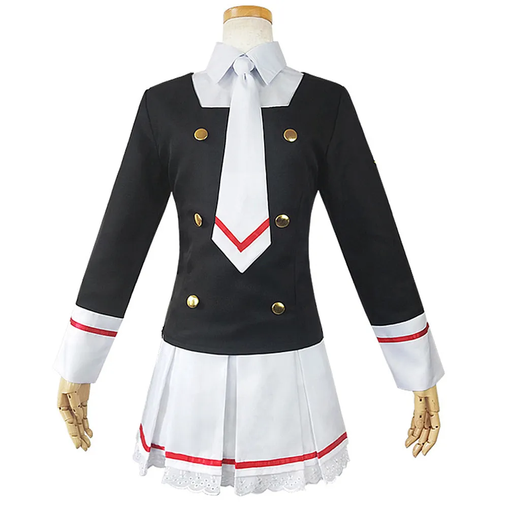 Cardcaptor Sakura Kinomoto Sakura Cosplay Costume Sailor Suit Uniform Skirt Outfits Halloween Carnival Party Suit